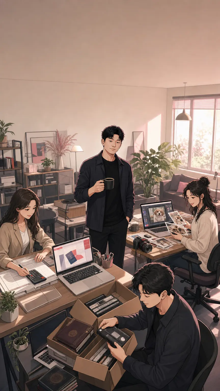 각자 자기 브랜드를 운영하는 줄갭 팀원들과 대표